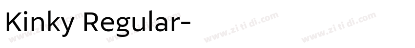Kinky Regular字体转换